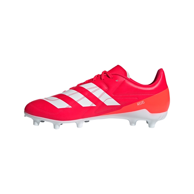 adidas Adults RS-15 Firm Ground Rugby Boots - Lucid Red