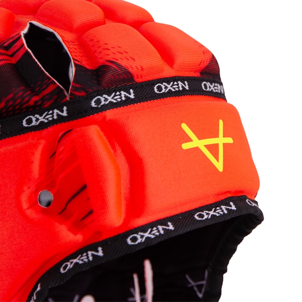 Oxen Kids DNA Headguard Orange Blaze - Padding Close-up