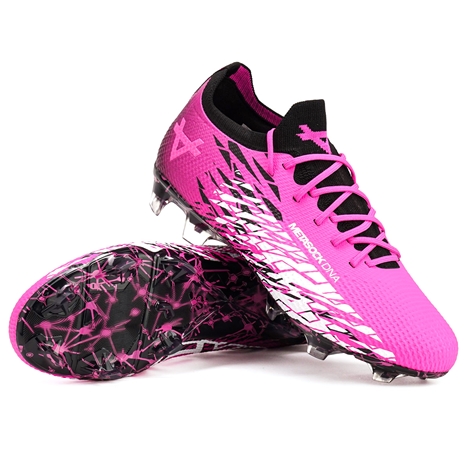 Oxen Adults Metasock Firm Ground Rugby Boots Pink/Black - Front