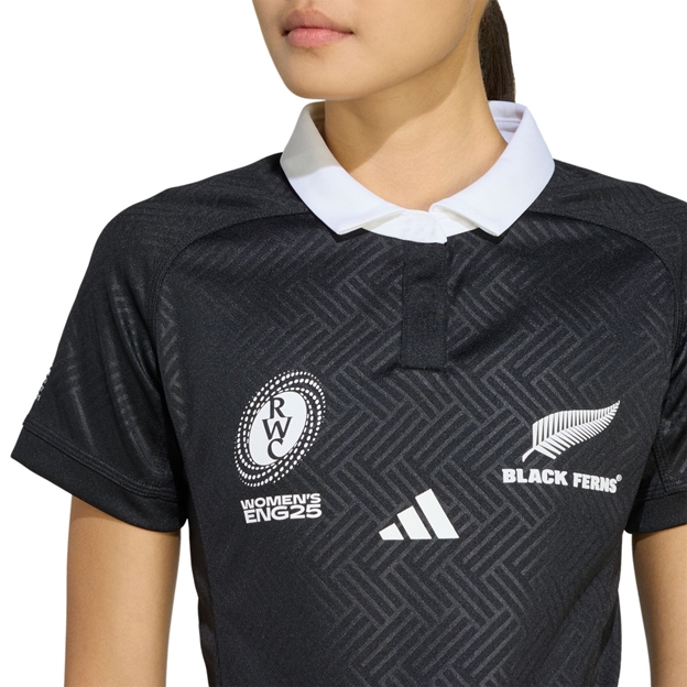 Black Ferns Womens Rugby World Cup Home Rugby Shirt 2025 - WRWC25