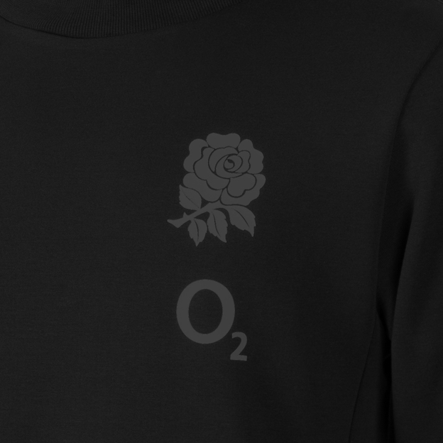 England Mens Presentation Hoodie Black 2025 - RFU Rose