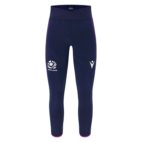 Scotland Womens Training Leggings 25/26 Navy - Front