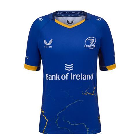 Leinster Kids Home Rugby Shirt 25/26 - Front Leinster Kids Home Rugby Shirt 25/26 - Front
