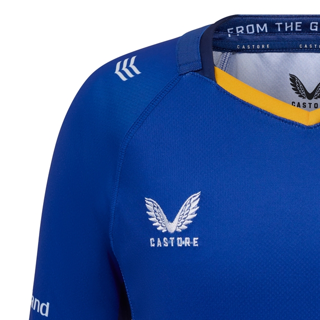 Leinster Kids Home Rugby Shirt 25/26 - Castore Logo Embroidery right chest Leinster Kids Home Rugby Shirt 25/26 - Castore Logo Embroidery right chest