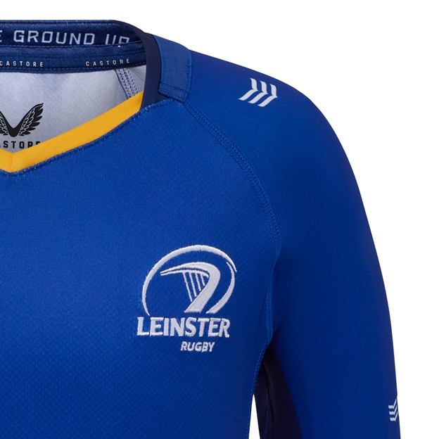 Leinster Kids Home Rugby Shirt 25/26 - Leinster Rugby Harp Embroidery on left chest Leinster Kids Home Rugby Shirt 25/26 - Leinster Rugby Harp Embroidery on left chest