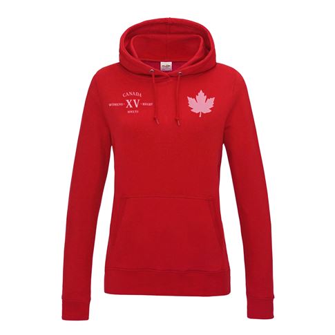 Womens World Cup Canada Womens Classic Hoodie - Red Womens World Cup Canada Womens Classic Hoodie - Red