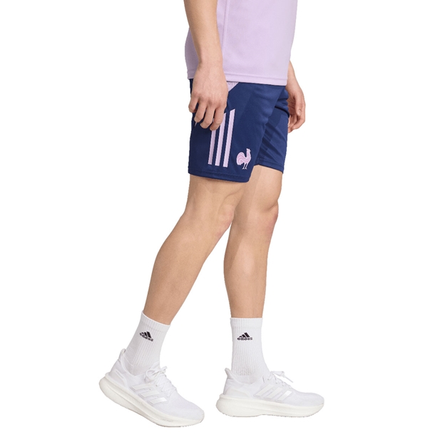 France Mens Gym Short 25/26 Blue - Model Walking