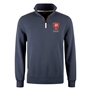 R1823 France 1906 Quarter Zip Top - Petrol Blue 