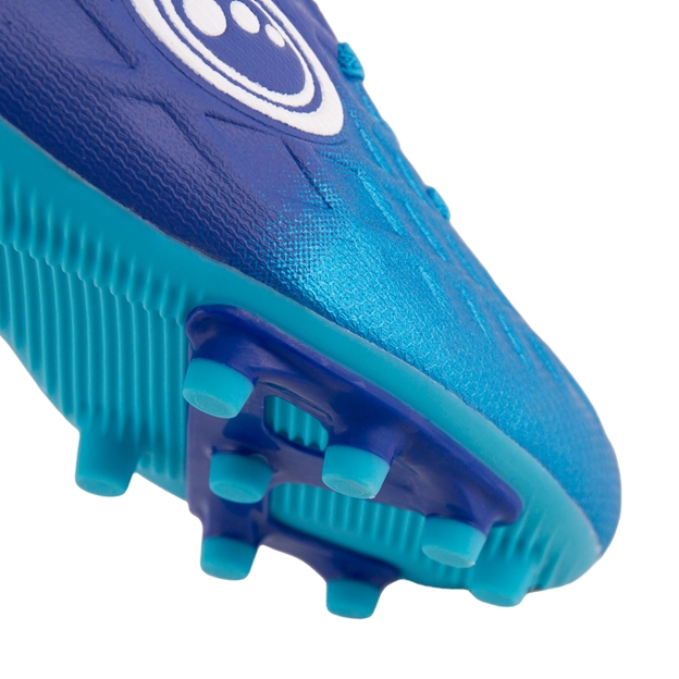 Optimum Kids Ignisio Easy Fasten Moulded Stud Firm Ground Boots - Blue