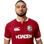 British and Irish Lions Mens Players Rugby Shirt Red - Model Close-up Front 