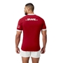 British and Irish Lions Mens Players Rugby Shirt Red - Model Back 