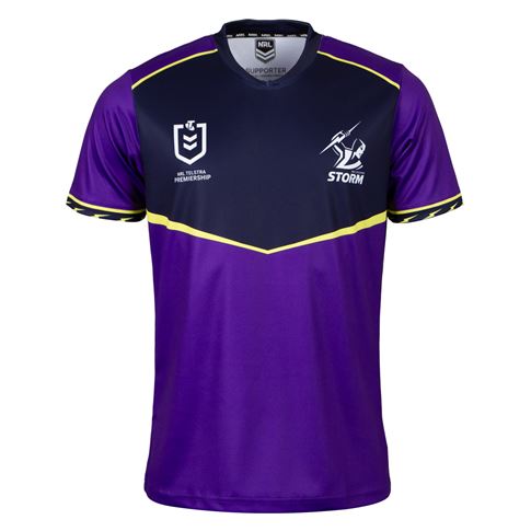Melbourne Storm Adults Supporters Shirt 2026 Purple - Front View