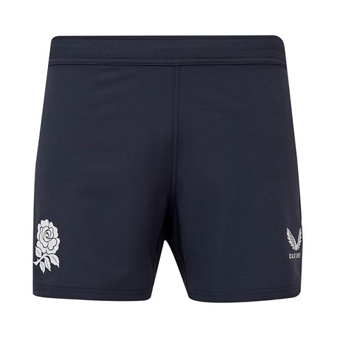 England Mens Contact Training Short 25/26 Inkwell/Storm Blue - Front England Mens Contact Training Short 25/26 Inkwell/Storm Blue - Front