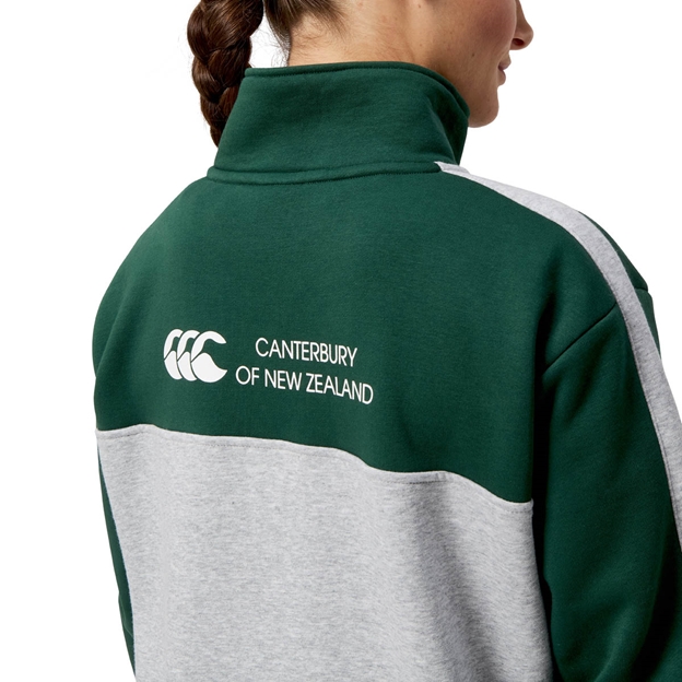 Canterbury Womens Legends Quarter Zip Classic Marl - Model Close-up Back