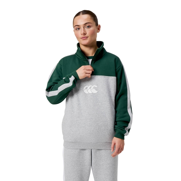 Canterbury Womens Legends Quarter Zip Classic Marl - Model Front