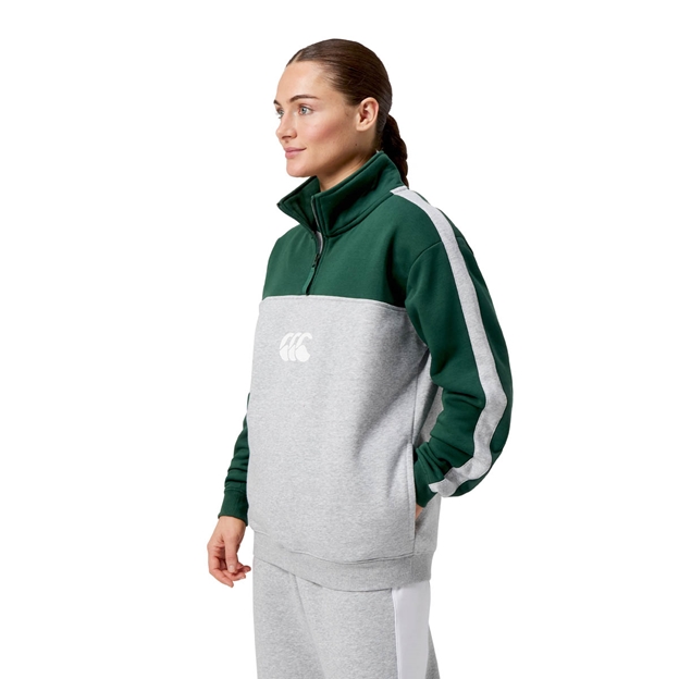 Canterbury Womens Legends Quarter Zip Classic Marl - Model Walking