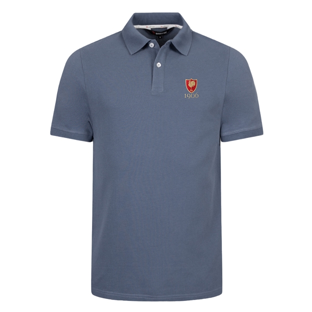 France 1906 Heritage Pure Cotton Polo - Petrol Blue