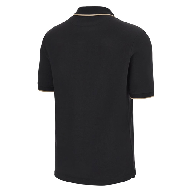 Rugby World Cup 2023 Macron Mens Webb Ellis Polo Shirt Black - Back
