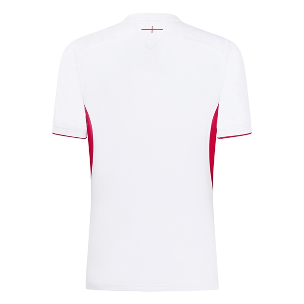 England Womens Home Red Roses Rugby Shirt 25/26 White - Back