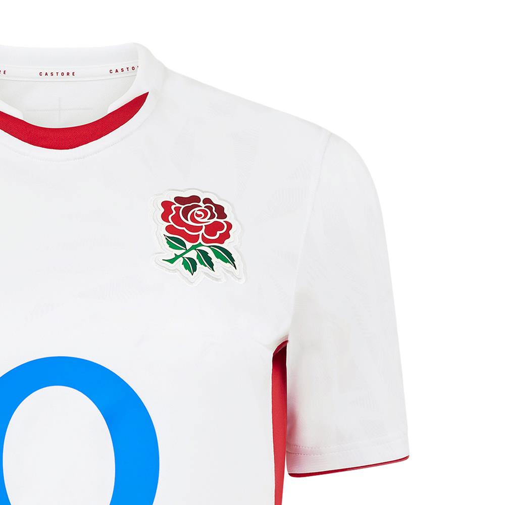 Red Roses Rugby White Background England Womens Home Red Roses Rugby Shirt 25/26 | Rugbystore