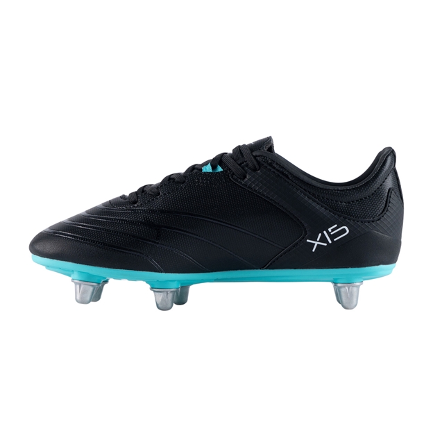 Gilbert Kids Sidestep X15 Rugby Boots Black - Instep