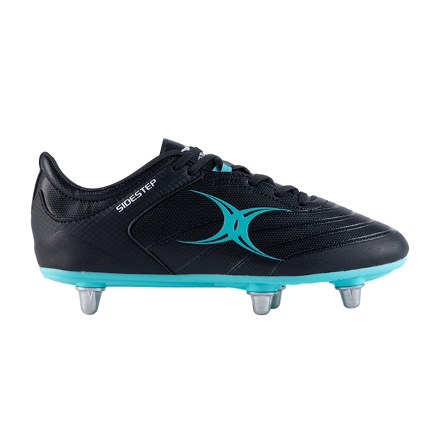 Gilbert Kids Sidestep X15 Rugby Boots Black - Outstep