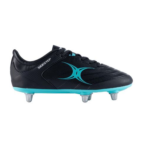 Gilbert Kids Sidestep X15 Rugby Boots Black - Outstep Gilbert Kids Sidestep X15 Rugby Boots Black - Outstep
