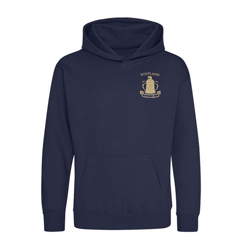 Scotland Kids Cup Winners 2026 Classic Pullover Hoodie Navy - Front