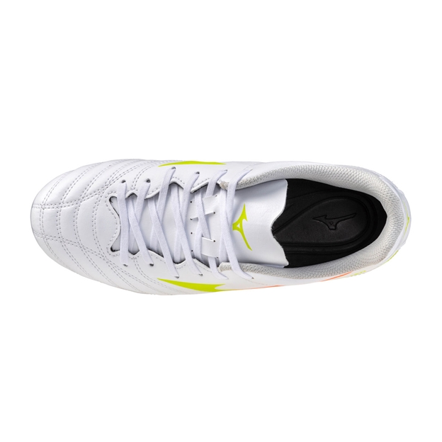 Mizuno Kids Monarcida Neo III Select Firm Ground Rugby Boots White - Top View