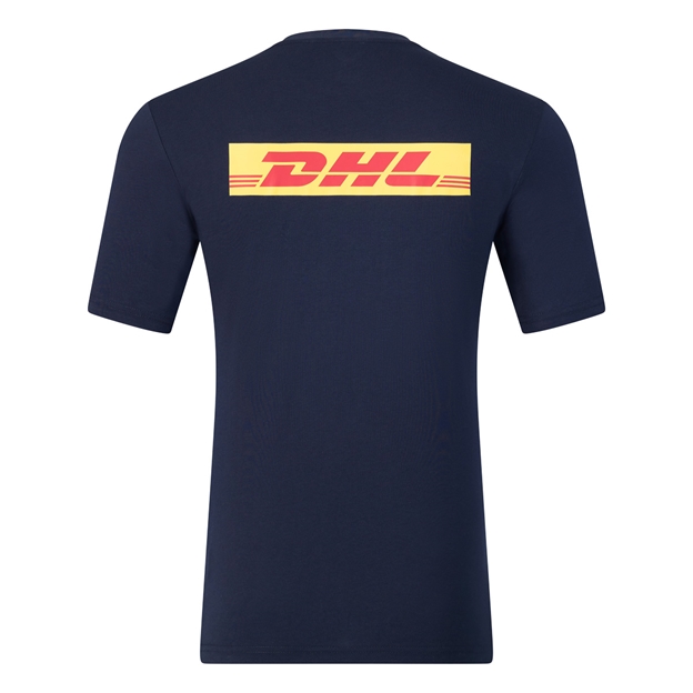 Harlequins Mens Off Pitch T-Shirt 26/27 Navy - Back View
