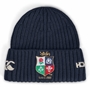 British and Irish Lions Beanie Hat Navy - Flat Front 