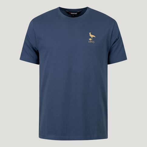 Uruguay 1865 Pure Cotton T-Shirt – Petrol Blue