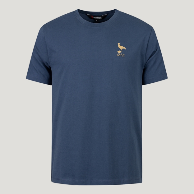 Uruguay 1865 Pure Cotton T-Shirt - Petrol Blue