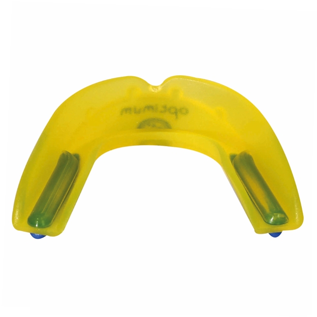optimum matrix mouthguard yellow inside