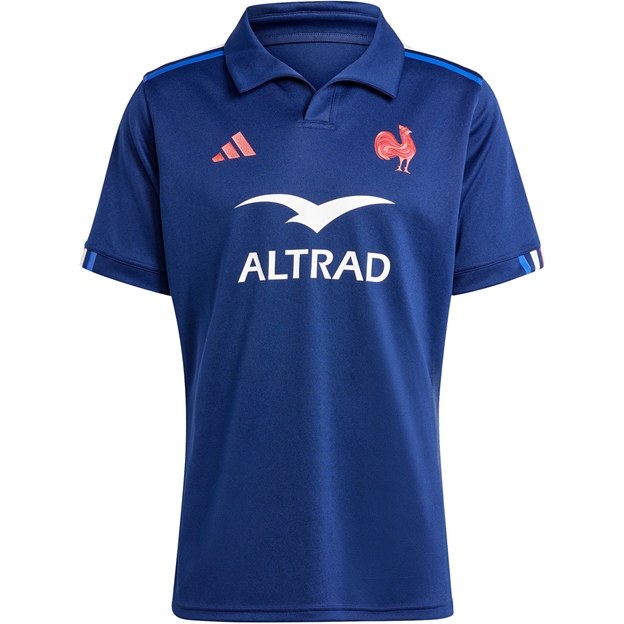 France adidas Mens Home Jersey - Dark Blue 2024 - Front