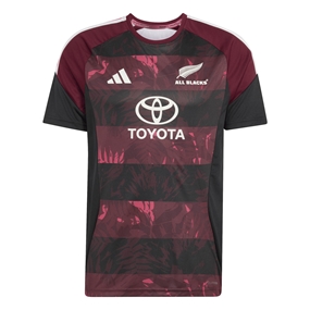 All Blacks Mens 'Greatest Rivalry' Performance T-Shirt 26/27 Maroon - Front View