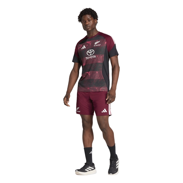 All Blacks Mens 'Greatest Rivalry' Performance T-Shirt 26/27 Maroon - Model Walking View