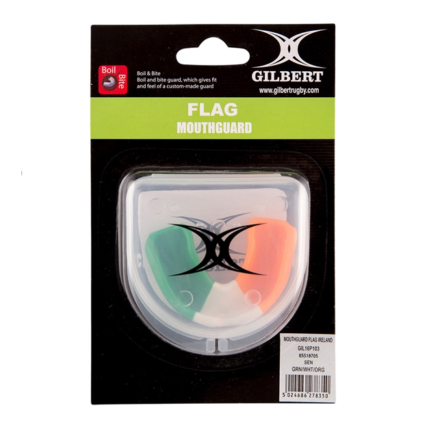 Gilbert Ireland Flag Mouthguard - With Case View