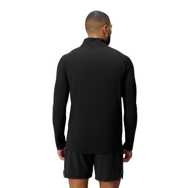 Canterbury Mens Tempo Quarter Zip Training Top Black - Model Back