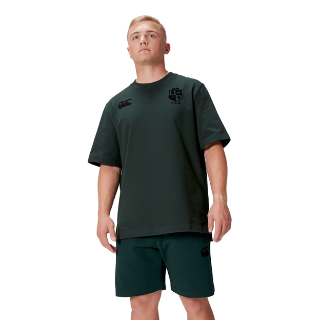 British and Irish Lions Mens Stealth T-Shirt Green - Model Front