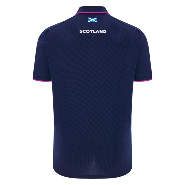 Scotland Mens Travel Polo T-Shirt 25/26 - Navy