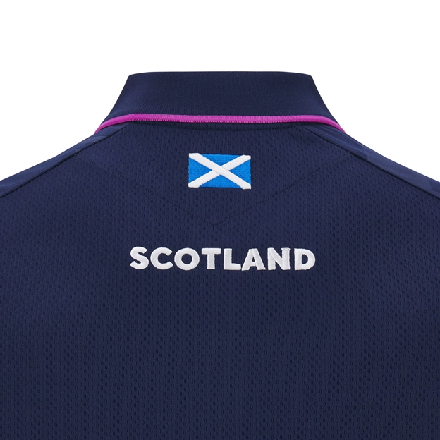 Scotland Mens Travel Polo T-Shirt 25/26 - Navy