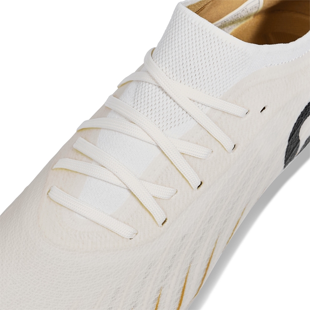 Canterbury Adults Speed Falcon Elite Soft Ground Rugby Boots - White - Lacing