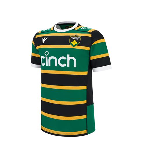 Northampton Saints Kids Home Rugby Shirt 25/26 - Front Northampton Saints Kids Home Rugby Shirt 25/26 - Front