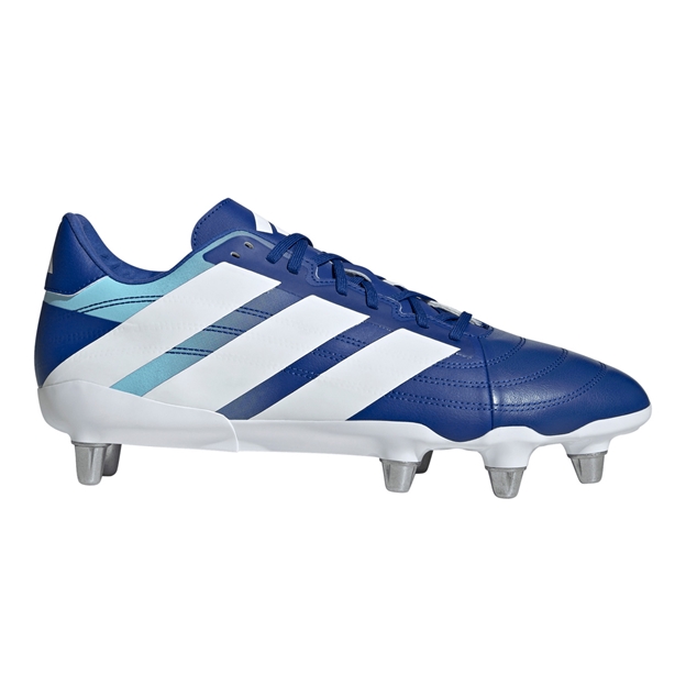 Adidas Adults Kakari Elite Soft Ground Rugby Boots Team Royal Blue - Outstep View
