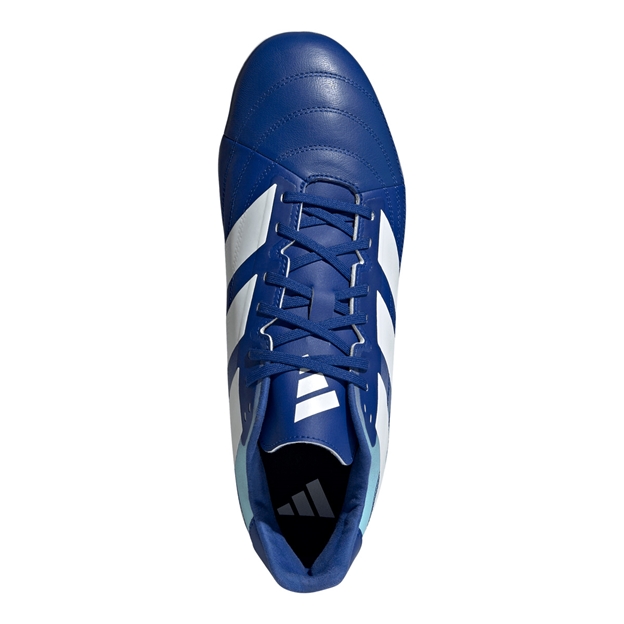 Adidas Adults Kakari Elite Soft Ground Rugby Boots Team Royal Blue - Top View