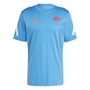 France adidas Mens Travel T-Shirt - Focus Blue 2024 - Front 