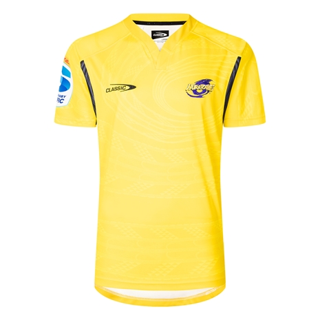 Hurricanes Mens Home Rugby Shirt Short Sleeve 2025 - Front