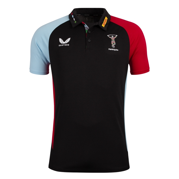 Harlequins Mens Presentation Polo 2025 - Front
