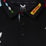Harlequins Travel Polo Shirt Black 2025 - Neck 
